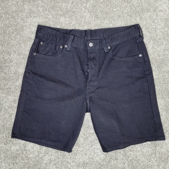 Levi's Other - Levis 501 Black Button Fly Jean Shorts Size 34